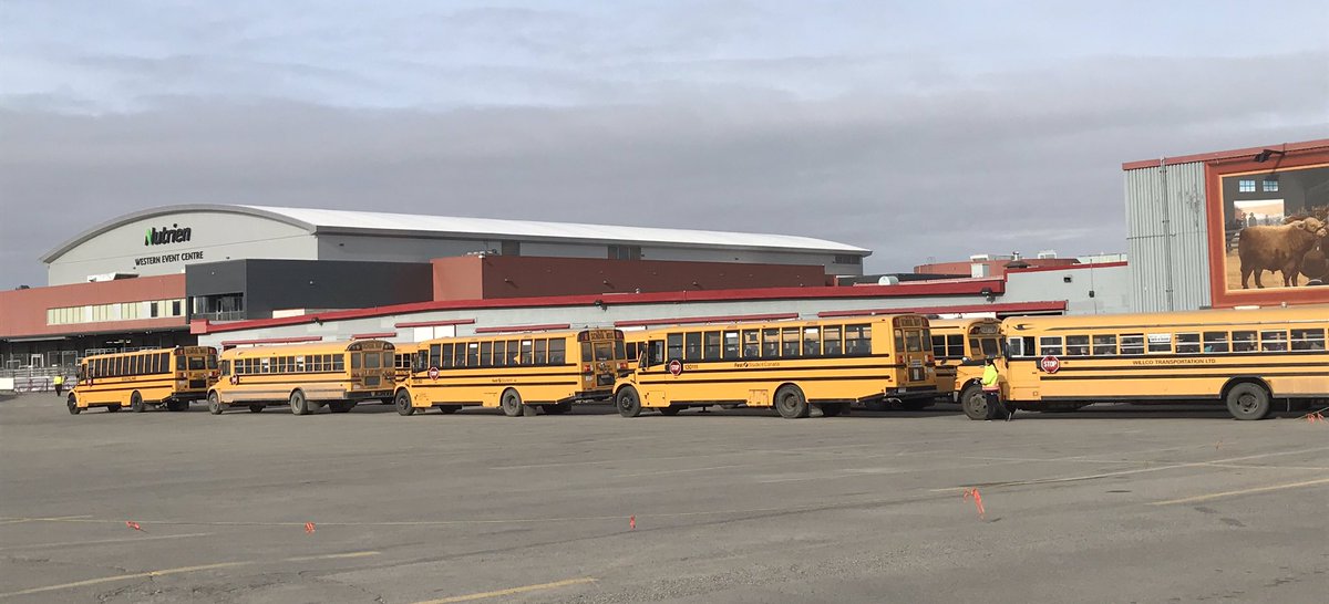 Here they come!!! More school kids showing up for another great day at #CSAggieDays
