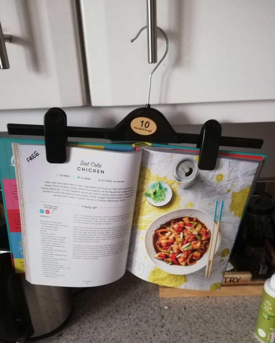 #LifeHack because we don't own a book stand.