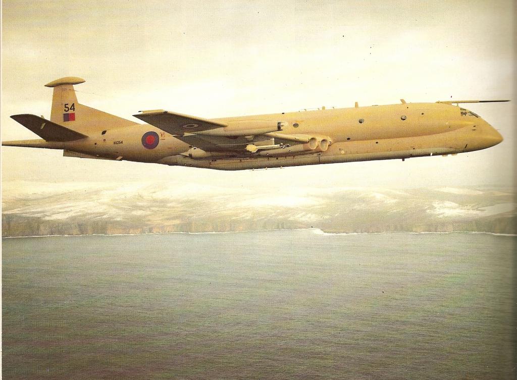 Two Royal Air Force Nimrod maritime patrol aircraft arrived at RAF Wideawake on Ascension Island. Fun fact: during the war, Wideawake was at times the busiest airfield in the world by air movements.....
