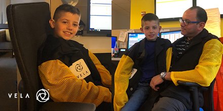 TradeVela's tweet photo. Dad teaching young Nino the ropes. #CustomerSupport #NextGen #FutureTechnologist https://t.co/mHk70RXiyE