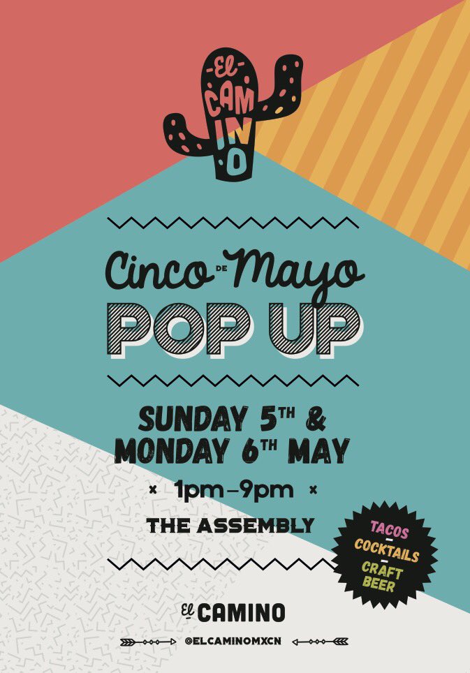 Cinco De Mayo

We pop up <a href="/TheAssemblyMcr/">The Assembly</a> for 2 days of tacos, cocktails and craft beers.

Tell everyone