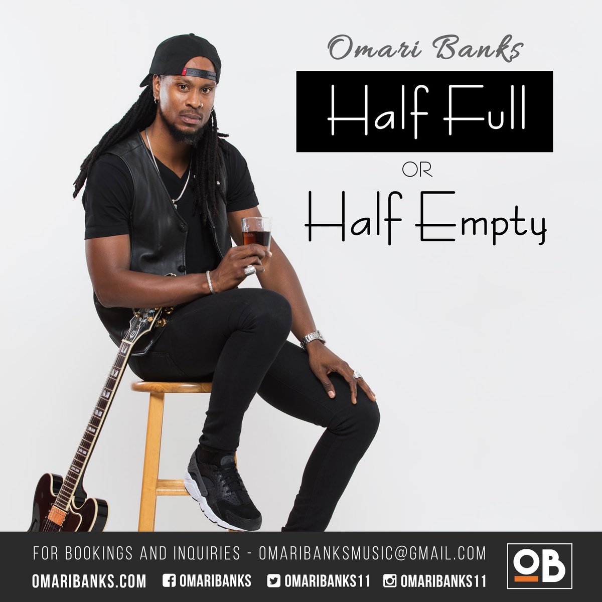The_Malaika's tweet image. #NewMusic Coming May 2019 from @omaribanks11 SWIPE 👉🏾 #HalffullorHalfempty #song  #video and #documentary

#OmariBanks #Anguilla #guitarist #musician #singer #reggae #hapilos #YourMusicEverywhere