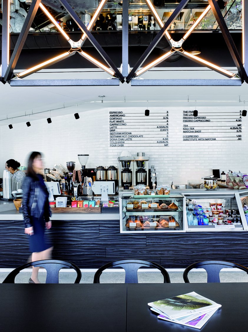 OneWTC's tweet photo. Grab a coffee with coworkers, play a game of pool, or hang out and relax - #OneWorldCommons has everything you need and more! https://t.co/toHATHH1q0