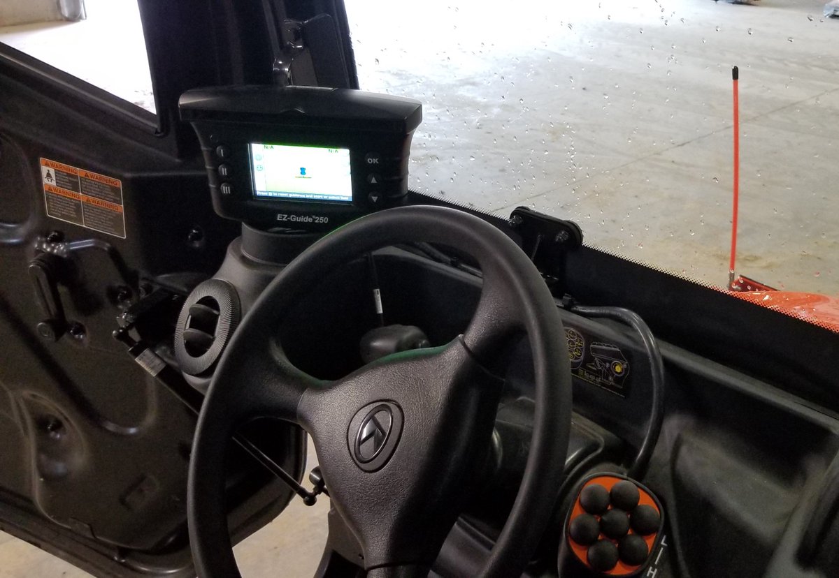 RE_PrecTech's tweet photo. Want to use something other than your tractor to make boundaries, mark stones to pick or even broadcast seed? No problem! The EZ Guide 250 is a great tool for mapping! #RFEGPS #EzGuide250 #Kubota https://t.co/O7NEb3ve6p