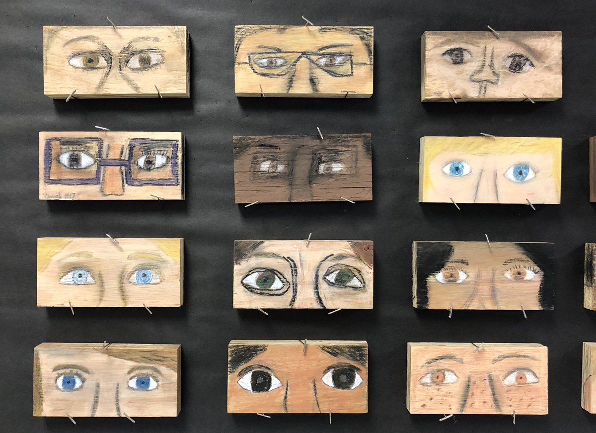 mrsturnerart's tweet photo. βEyeβ love how these 4th grade projects turned out! The reflect the importance of keeping an eye out for one another! @BluebonnetES #LISDBEKIND #LISDVISUALART https://t.co/UZC7uAnKiC
