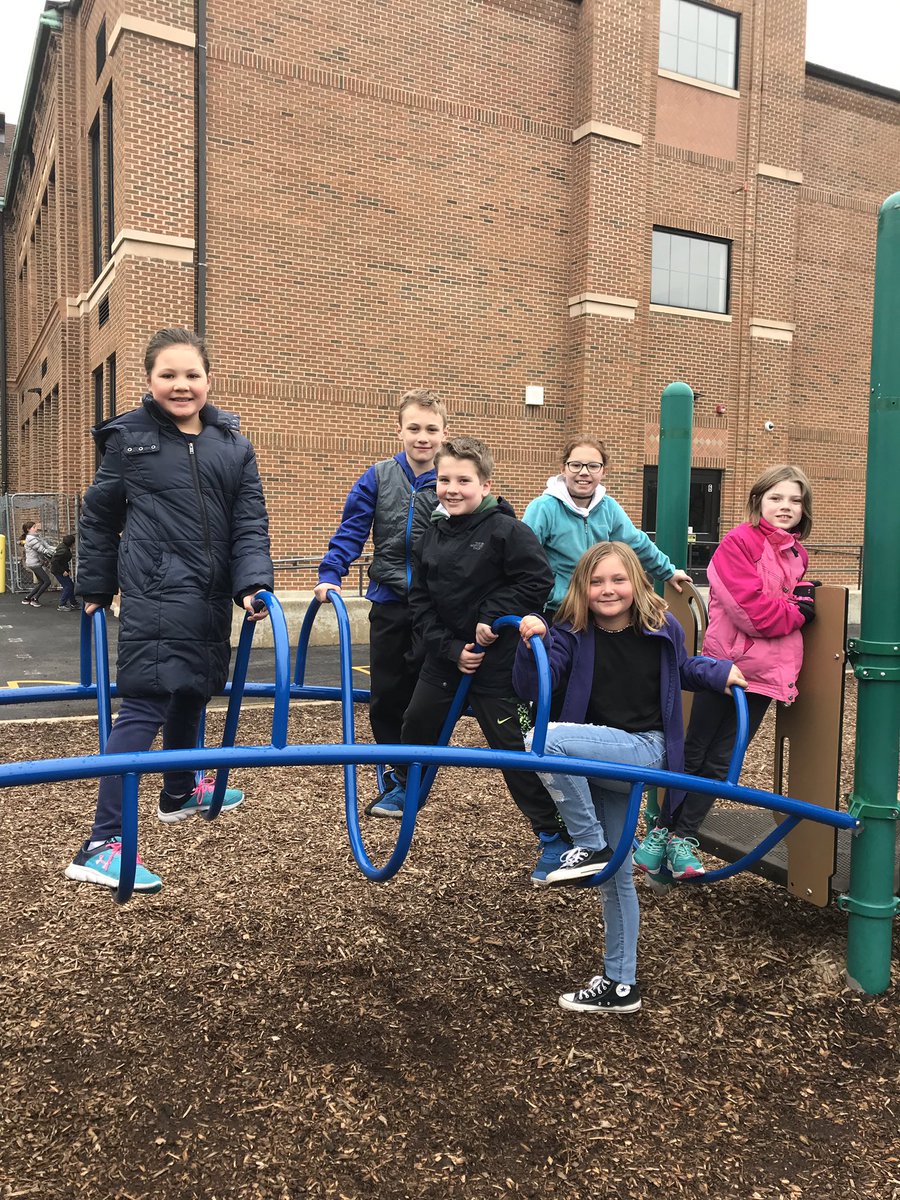 Thank you Roosevelt PTO got new playground equipment. #d64Smiles, #engageD64