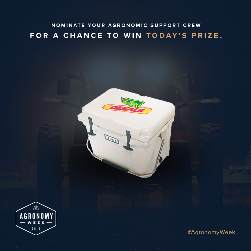 Asgrow_DEKALB's tweet image. It is the LAST DAY of #AgronomyWeek and your last chance to nominate your crew! Do you want the chance to win one of these Yeti coolers? 

It’s easy! 
1. Tell us the names of up to three members of your crew 
2. Include #AgronomyWeek &amp;amp; #Contest in your post