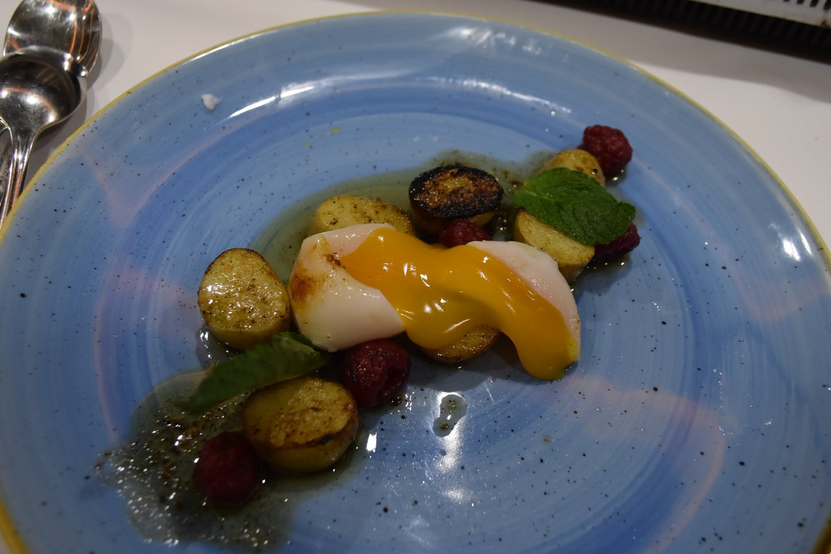 This my dears is our one and only local Jersey Royal potato used to create a surprisingly delicious dessert! Thank you Chef Hugues Boutin! #hospitality #zestjersey  #Jerseyci #genuinejersey #jerseyroyal

<a href="/gr8jersey/">Lee Madden</a>
