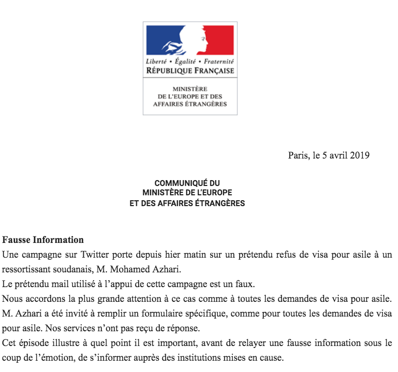 francediplo's tweet photo. @ZinebElRhazoui @7amoo101 @Quai_Orsay @JY_LeDrian Fausse information.
Voici notre réponse:
#ExMuslim #SaveHamo #Apostat https://t.co/hr4K5GuYnu