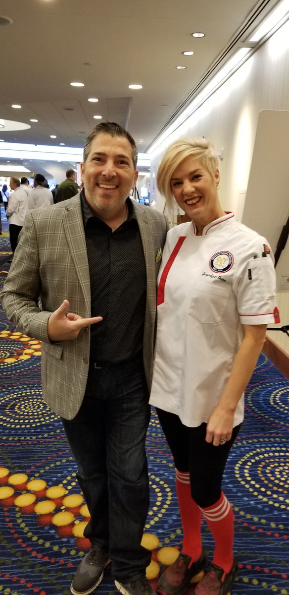 TheChefJax's tweet photo. Emcee again this year for @acfchefs #chefconnect was none other than @spaghettistainz
Great to see you again and thank you for another fantastic conference. https://t.co/GXcL7H8zWz