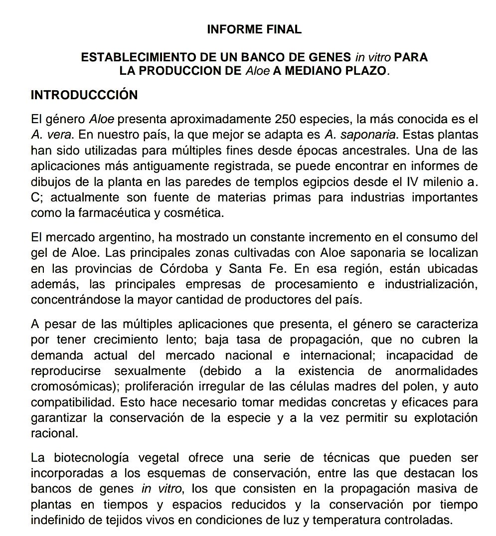 AdolfoBercheni's tweet photo. Resultado de la #cooperación público privada: estudio de #micropropagación de #Aloe Vera para generar una cuenca local de plantas con alto rendimiento en #fitocosmeticos
Coordinadora: Ing. Victoria Vega #UNaF #Formosa #BIOALOE #COSMÉTICA https://t.co/ewwloSsmsB