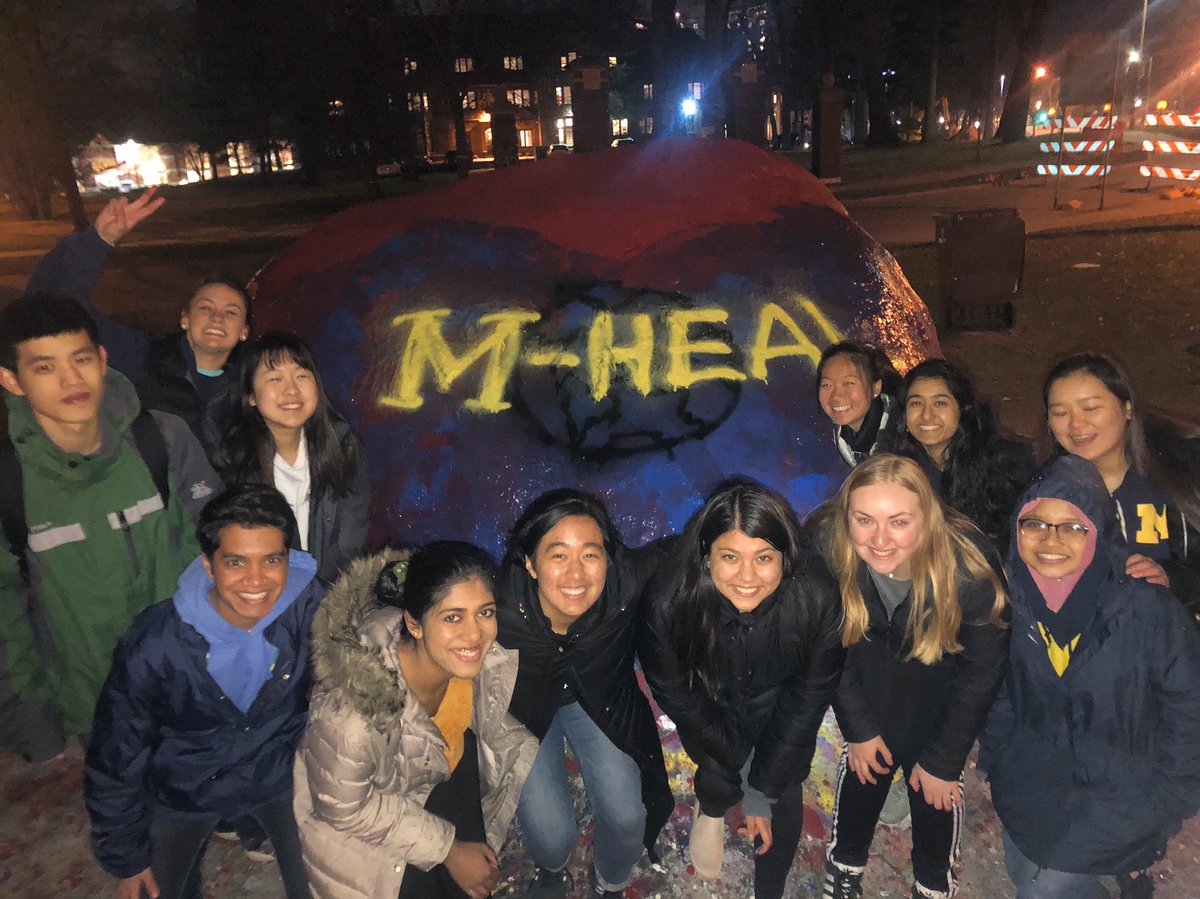 When the weather finally cooperates and you paint the rock 🙌🏼🙌🏼🙌🏼 thank you all for coming out last night and making our mark! 🌎