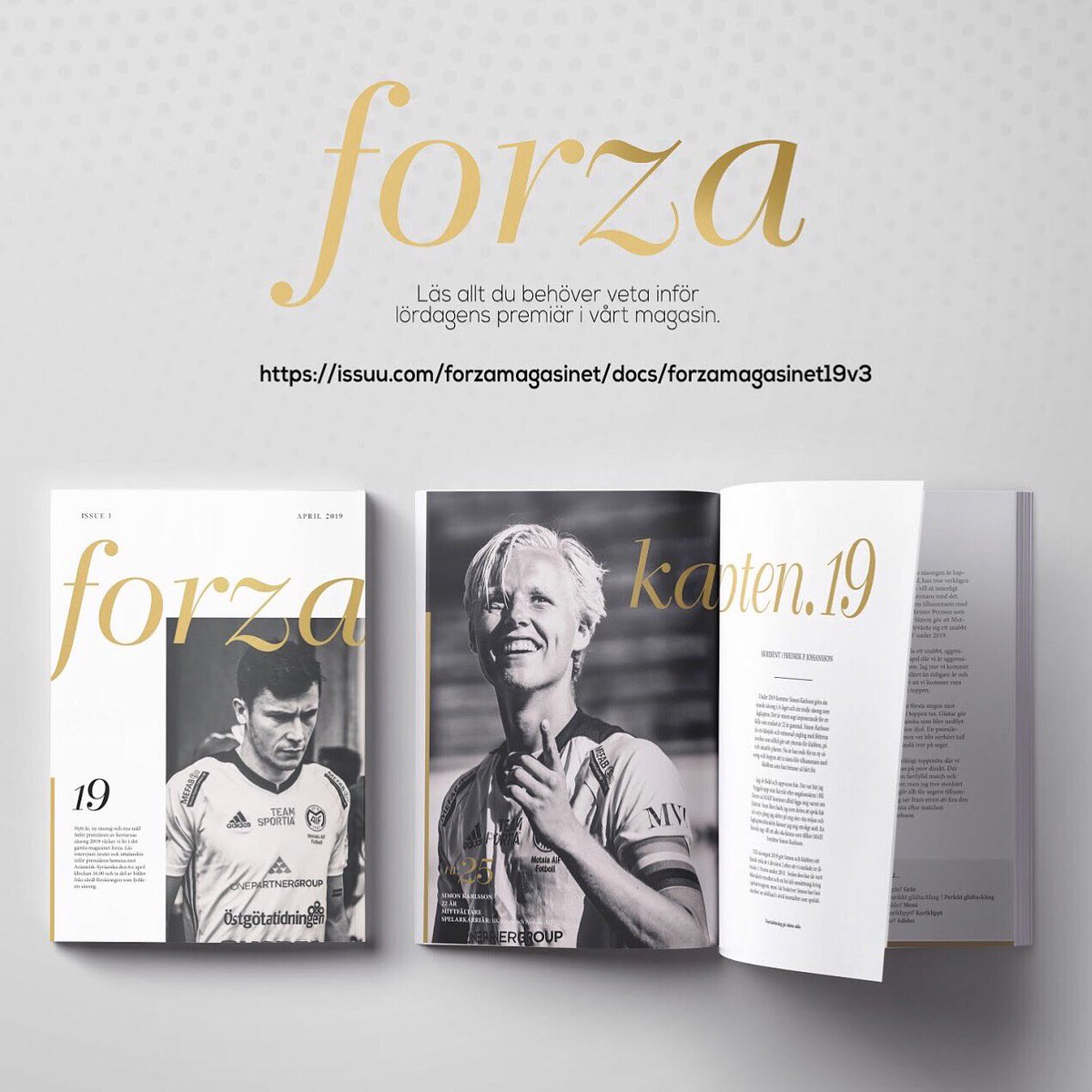 Nu är det här, FORZA!
För att ladda upp inför morgondagens seriepremiär på absolut bästa sätt väcker vi idag vårt gamla magasin forza till liv igen. Här kan du läsa allt du behöver veta inför säsongen 2019, trevlig läsning! Länk i bio. #tillsammans

issuu.com/forzamagasinet…