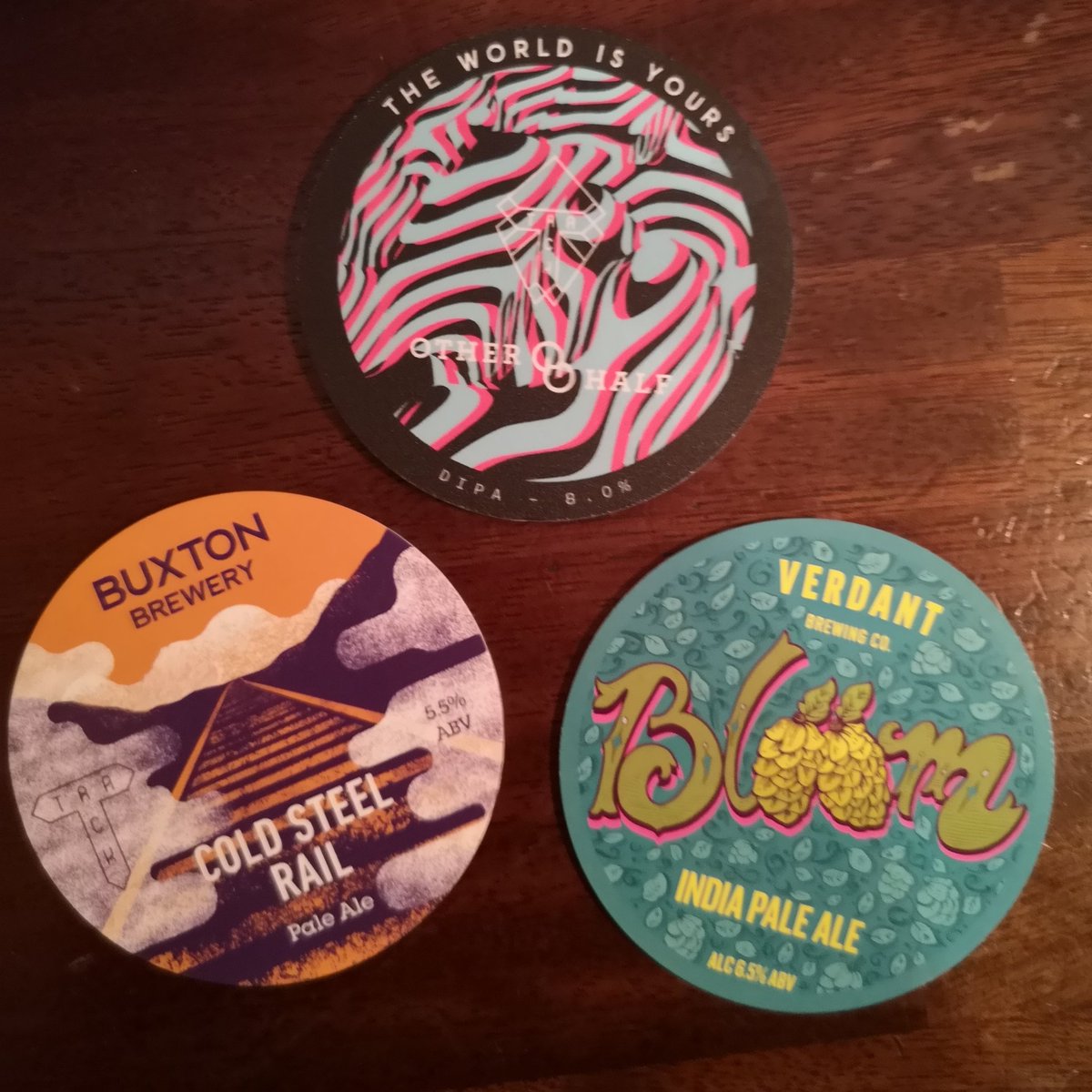 RedWillowMacc's tweet photo. We've just added 3 great beers to our keg lines.
@VerdantBrew - Bloom 6.5% IPA
@trackbrewco - The World Is Yours 8% IPA
@BuxtonBrewery - Cold Steel Rail 5.5% Pale Ale
#whosreadyfortheweekend
#beer #hops #paleale #ipa #redwillow #macclesfield https://t.co/VIXeDZ7CJg