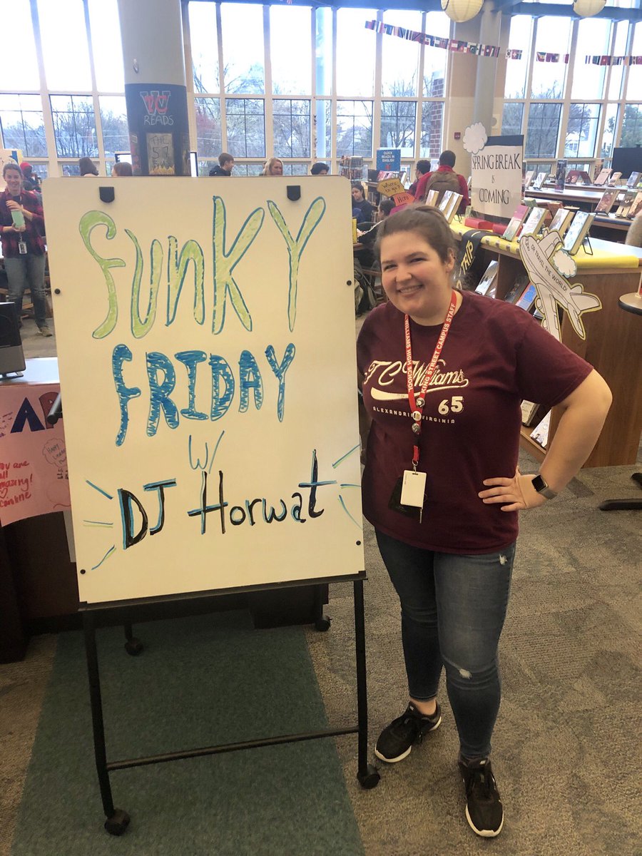 hillery4edu's tweet photo. Great way to start a Friday! @msHorwatsClass @TCWLibrary https://t.co/zS12fAjZs3