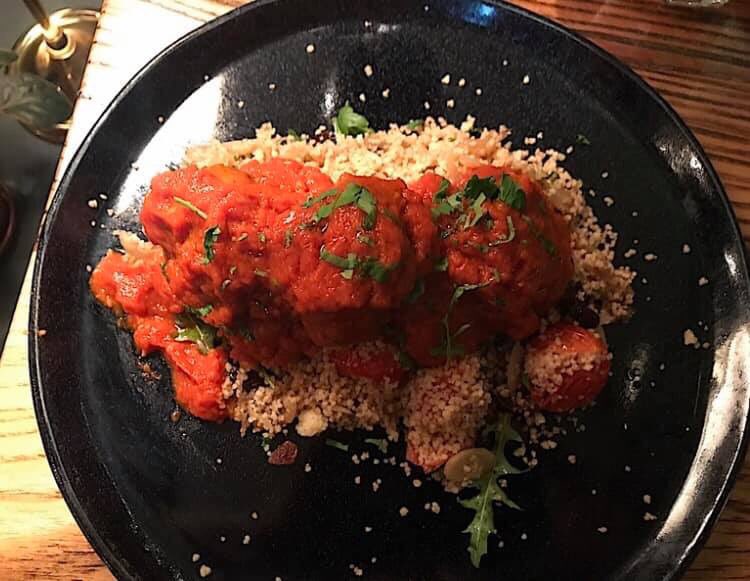 Pokusevskis's tweet photo. ***** Pokusevski’s Evening Menu**** Homemade Lamb and sour cherry meatballs served on confit tomatoes and couscous laced with caramelised onions and toasted almonds.

Our evening menu is served in Heaton Moor until 10pm Thursday, Friday and Saturday.

#HeatonMoor #Pokusevskis https://t.co/DcTfq8YHhC