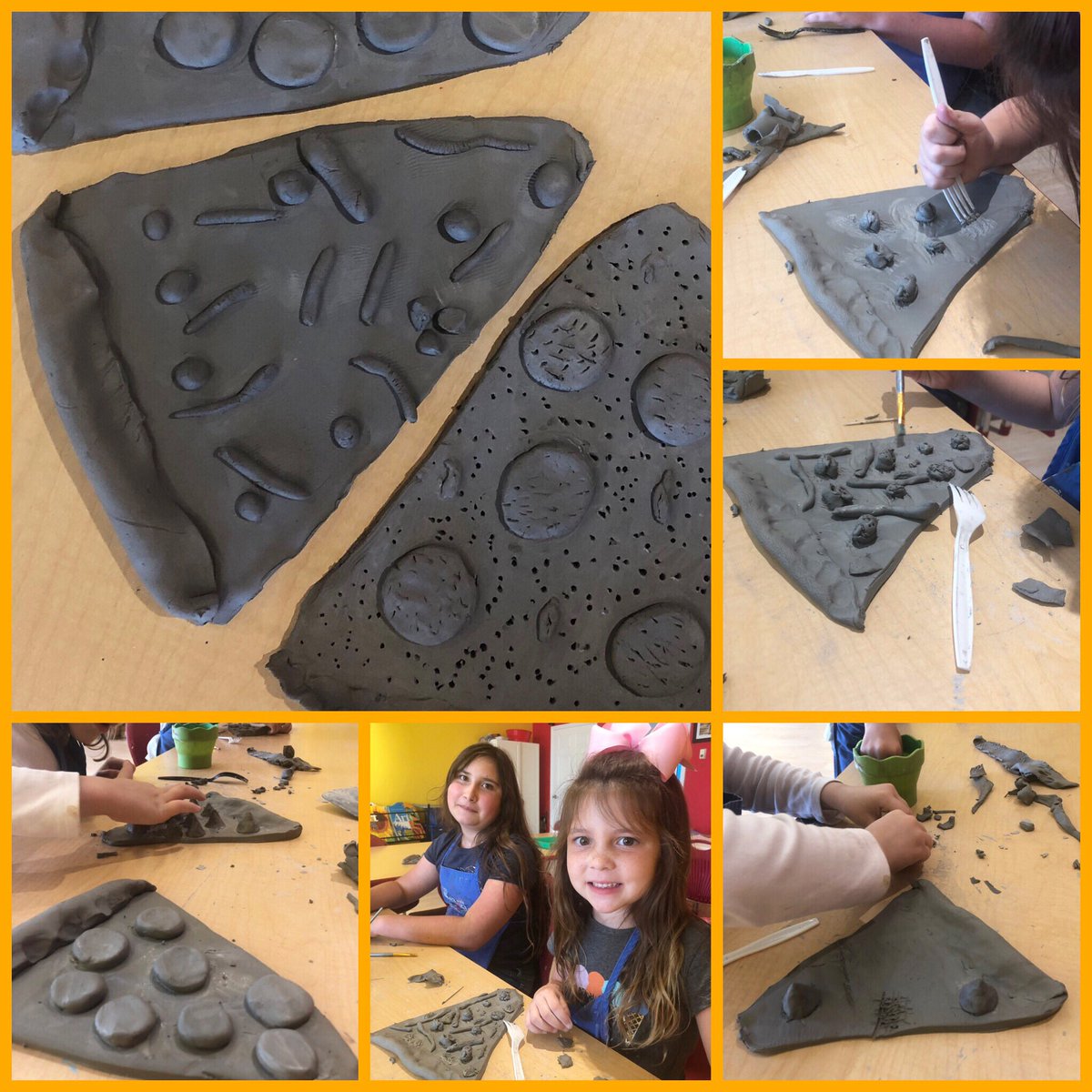 KidsNeedMoreArt's tweet photo. Baking up some pizza pies! ๐Having so much fun in our Spring Class Series #1!๐จ Spring Class Series #2 begins Monday, April 22nd! ๐ #knma #artclasses #artforkids #springartclasses #jupiterfl #downtownabacoa #painting #drawing #sculpture https://t.co/zqeuefEInp