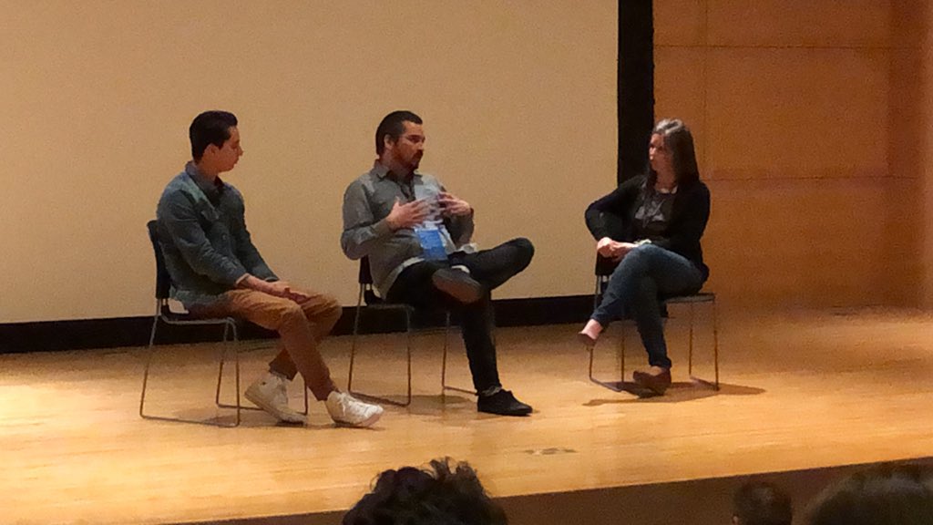 NativeCrossroad's tweet image. Our first panel of the day with Matt Barse, Jesse Littlebird and Rachel Gregg. #nxr2019