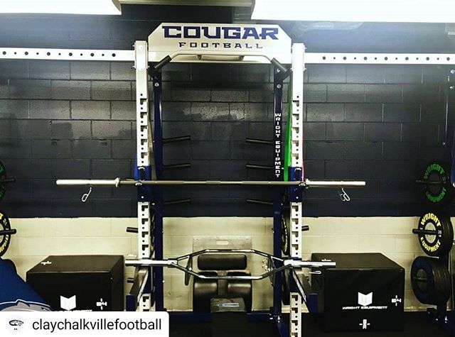 #Repost @claychalkvillefootball
• • • • •
We are excited to get in our new weight room this week! Thanks to Wright Equipment for installing our new custom hardware! 
#cchsfootball #unmatched bit.ly/2X6NMHS