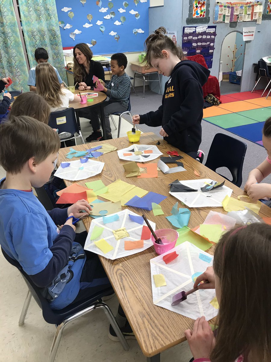 pes_christensen's tweet photo. PES students enjoyed multicultural art experiences for Art Day! One PES family lived in Guatemala for five years and shared clothing, textiles and pictures with us. Then we made kites inspired by the giant ones they make for Day of the Dead  celebrations. Thank you, Denise! https://t.co/AoMqL1OAAZ