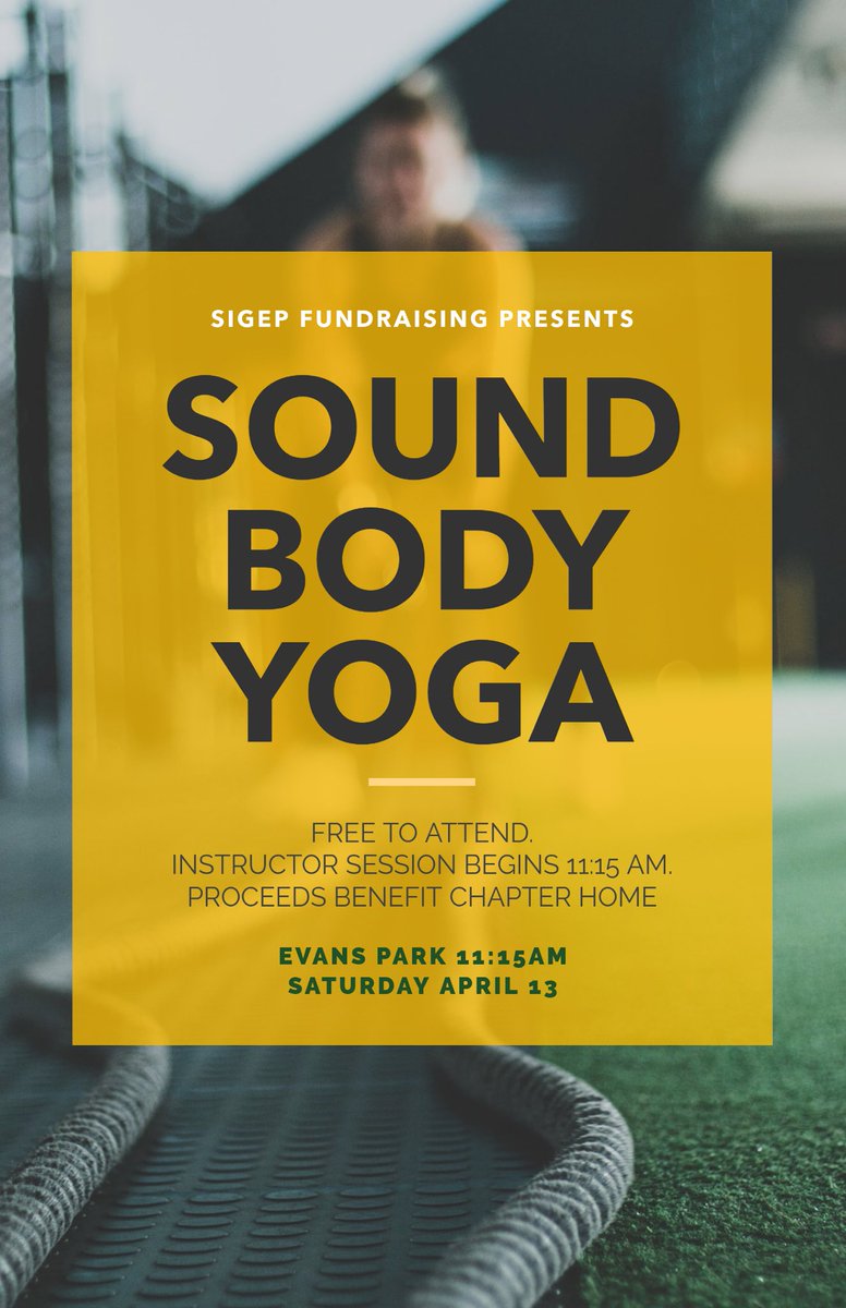 Start your day off right and join us tomorrow at 11 for Sound Body Yoga! Invite your friends and come have a good time!
