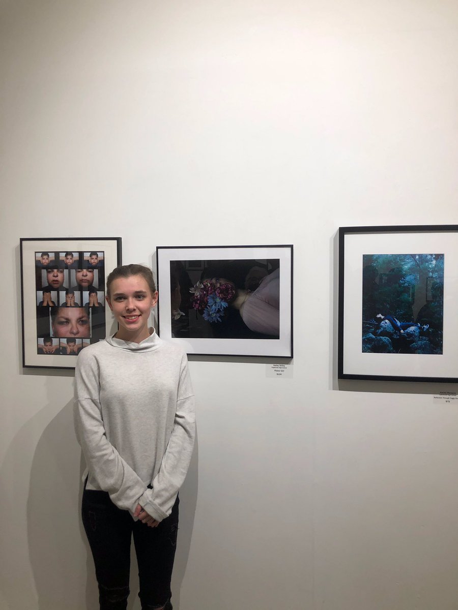 EHS_EQ's tweet photo. At the MOP art show 4 EHS students were invited to show their work Hailey Stilley, Tyler Hardin, Oliver Godfrey and Akina Bell (not pictured). Godfrey won first place for the event 🏆‼️ https://t.co/qVgGfgQLkS