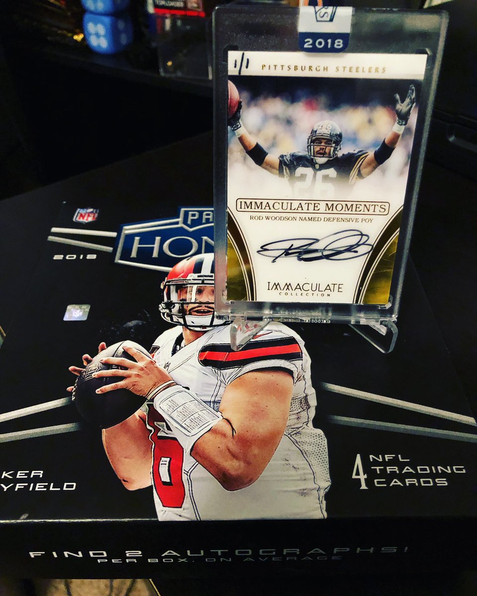 FYSC_cards's tweet image. The 🔥🔥🔥🔥 week continues! Been a Great Release Day of Hits this week! Way to Start off the Weekend with a BANG! 2018 Panini Honors Box yielded me a ROD WOODSON On Card Auto Encased Numbered 1/1! #FYSC #PullingFire #RodWoodson #OneofOne #Steelers #paniniamerica