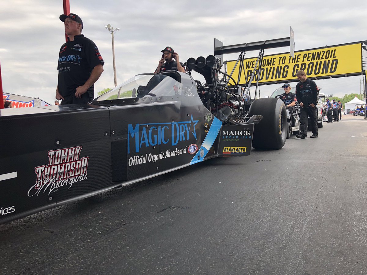 .<a href="/ScottPalmerTF/">Scott Palmer</a> ran a 3.802, 321.27 in Q2 and ends Friday qualifying in the No. 10 spot. #NHRA #SpringNats