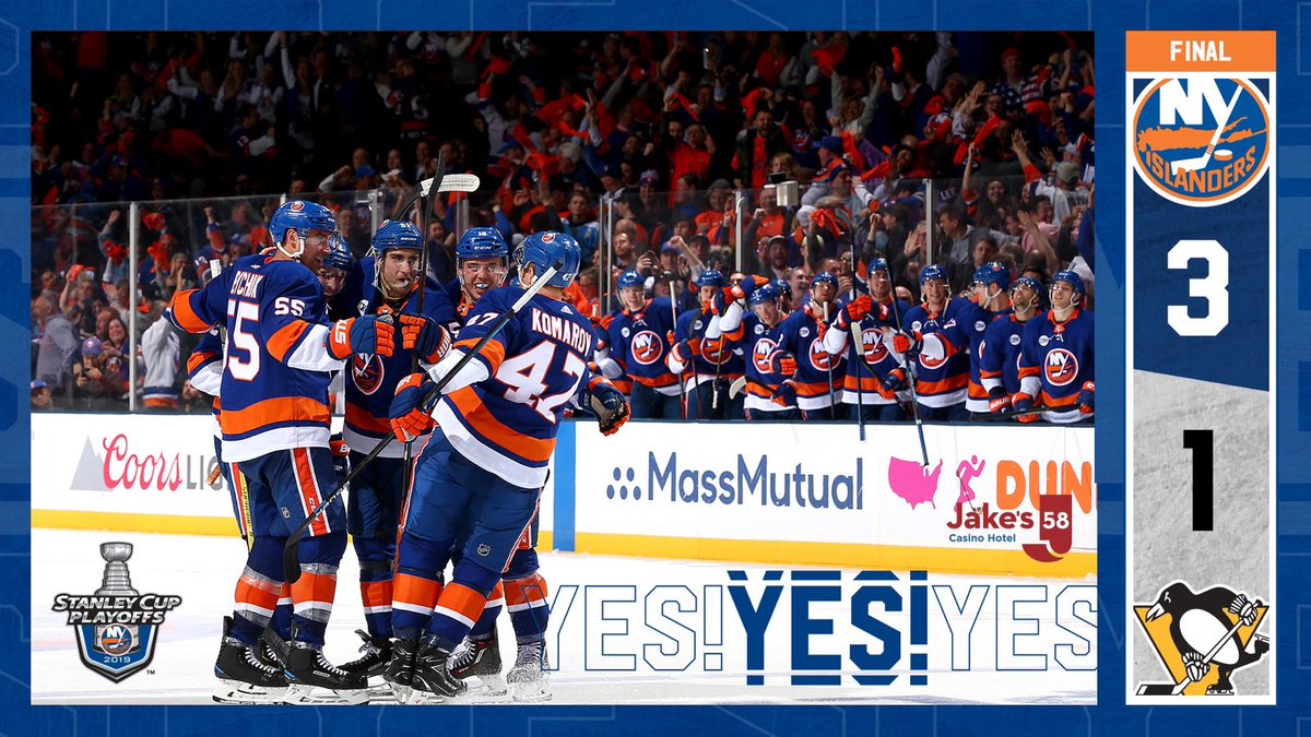 NYIslanders's tweet photo. YES YES YESSS! 🙌

That’s another #Isles VICTORY!! https://t.co/4OnzQhGelB
