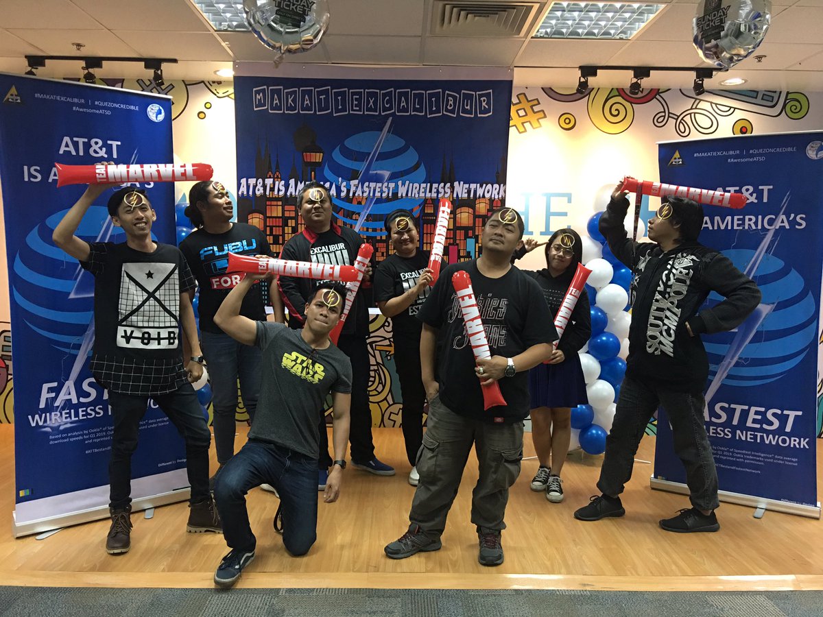 MakatiExcalibur's tweet photo. #MakatiExcalibur celebrating America’s Fastest Wireless Network! 🤩⚡️🥳
#AwesomeATSD
#ATTBestandFastestNetwork https://t.co/X5zJbiWG9Q