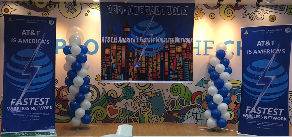 MakatiExcalibur's tweet photo. #MakatiExcalibur celebrating America’s Fastest Wireless Network! 🤩⚡️🥳
#AwesomeATSD
#ATTBestandFastestNetwork https://t.co/X5zJbiWG9Q