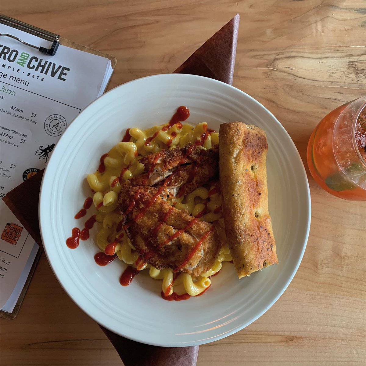 Guys, you have to eat here! Extensive (like 20 pages long) drink menu, delicious food and great service! Def stop by <a href="/cilantro_chive/">cilantro and chive</a>