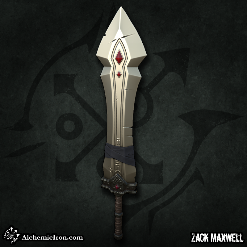 AlchemicIron's tweet photo. I put together a new sword. There's still plenty of room for improvement, but I this one already puts the older pieces to shame.
#GameArt #DigitalArt https://t.co/Mq46DG9umU