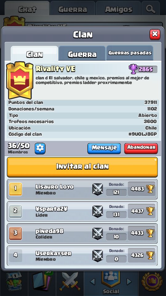 Buscamos jugadores para nuestro clan de ladder
3800+
Futuros premios (probablemente la prox temporada)
@TeamDragon77 <a href="/AyudaJugador/">Ayuda Jugador</a> <a href="/Promo_eSport/">Promoción Esports</a> @Promo_eSportsCR