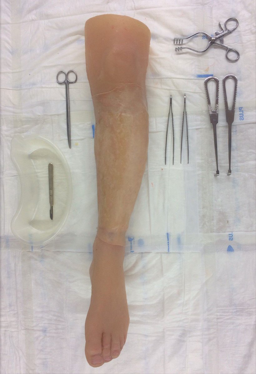 TraumaSimu's tweet image. SAM 2 Fasciotomy model - redesigned with rapidly exchangeable insert for rest between users. Find out more by e-mailing enquiries@traumasimulation.co.uk