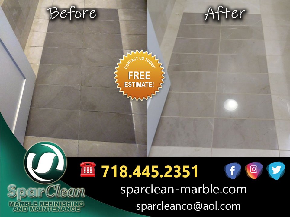 SparCleanMarble's tweet photo. Our proven marble restoration process brings out the natural beauty and shine of your stone or marble surfaces. We bring marble back to shineβ¨
#sparclean #backtoshine #marble #shine #stone #cleaning #floor #before #after #beforeandafter #newyork #NewYorkCity #restore https://t.co/EdhxhubfGP