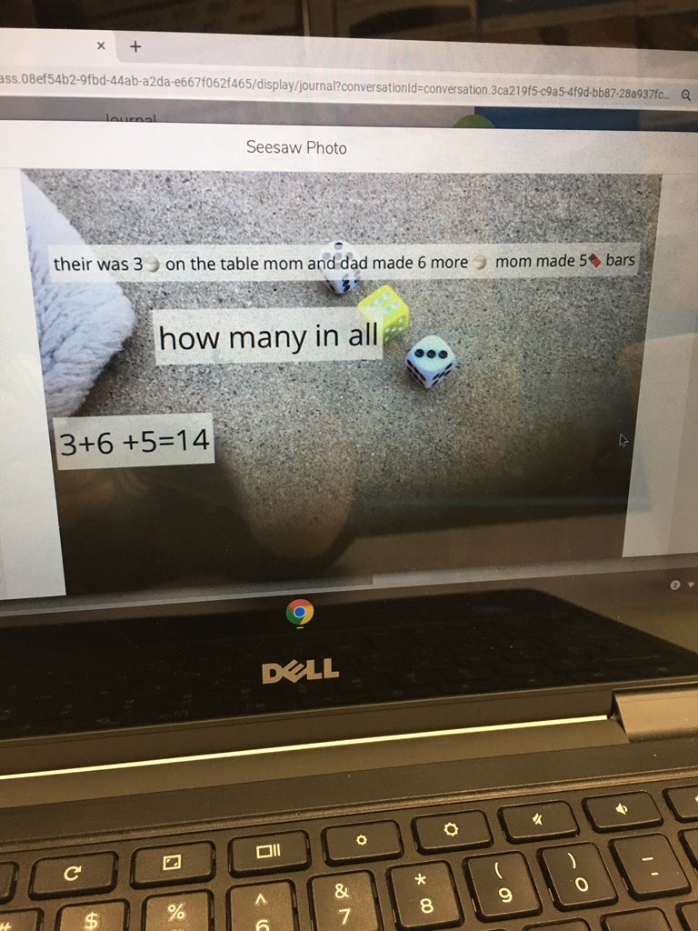 kcmommyoftwo's tweet photo. Using @Seesaw to create a math story with 3 addends. #olivepride https://t.co/dPOl3T2ZOq