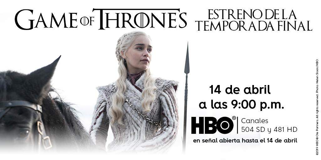 altice_do's tweet photo. ¡Llegó el día! Tuitea 🔥DRACARYS🔥 si verás con nosotros #GameOfThrones por #HBOLAT.  😎📺 
#AlticeTV #AquíTúTieneThrone https://t.co/9hAhTQ08ya