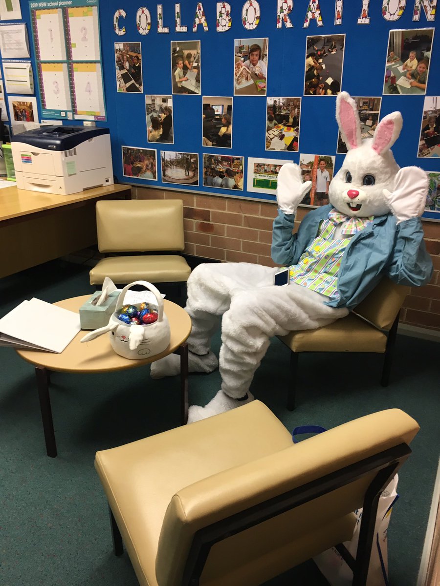 Mrs Drury had a very important meeting yesterday...chocolate featured heavily on the agenda! 💚💛🐰🍫