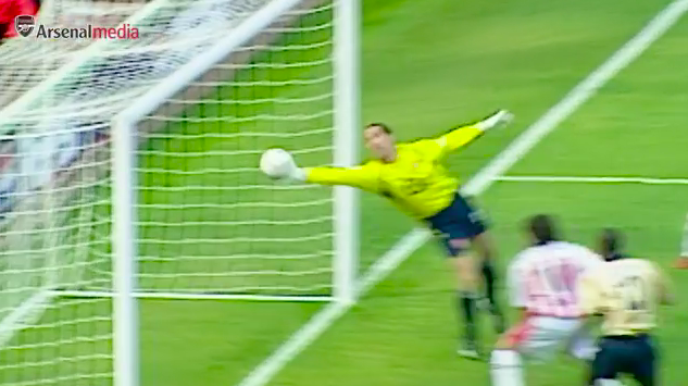 Happy birthday to David Seaman, what an outstanding save this is. 