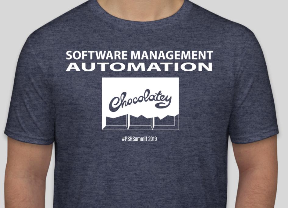 ferventcoder's tweet image. Who&apos;s coming to #PSHSummit 2019? We&apos;ve got 150 of these to give away! #Chocolatey