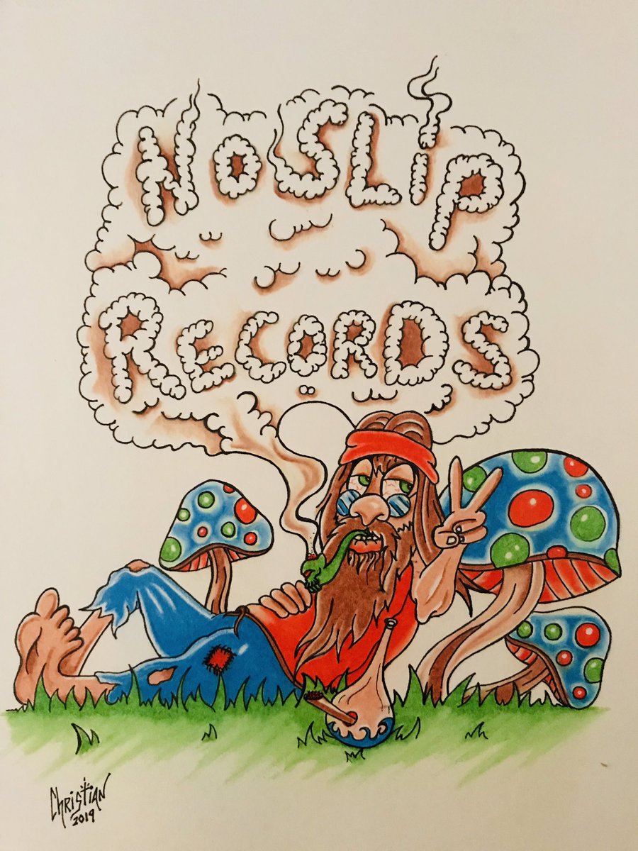 New art is in for this years T-shirt, art done by Christian Martin at Deja Vu Tattoo, this is the first NoSlip Records art piece that doesn’t have the Witch Bitch, but she shall return...