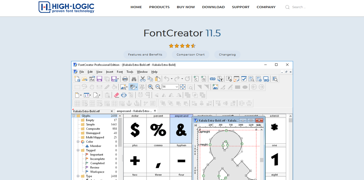 fontjournal's tweet photo. High-Logic claims to have the most popular standalone #fonteditor app, Font Creator. This Creative Tool is only available for 64 &amp; 32 bit versions of Windows from present to Vista... https://t.co/qea45tGDhh - A 30 Day Trial Version is Downloadable. https://t.co/SAAFtzEyrH
