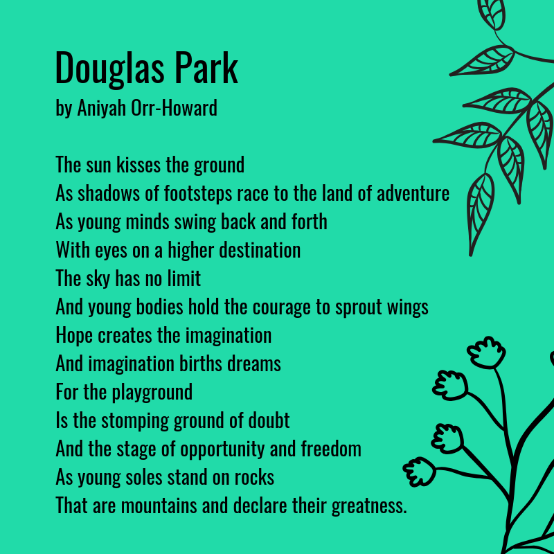 poetrycenter's tweet photo. Congrats to our Douglas Park Poetry #WordPlayWay Contest Winner Aniyah Orr-Howard for her poem, "Douglas Park". Huge thanks to @DLHEdFoundation, our selection committee, and our community members who voted! Check out more about the poet on our website.
https://t.co/Y3fMjnMMpu https://t.co/AsKwpjCLXl