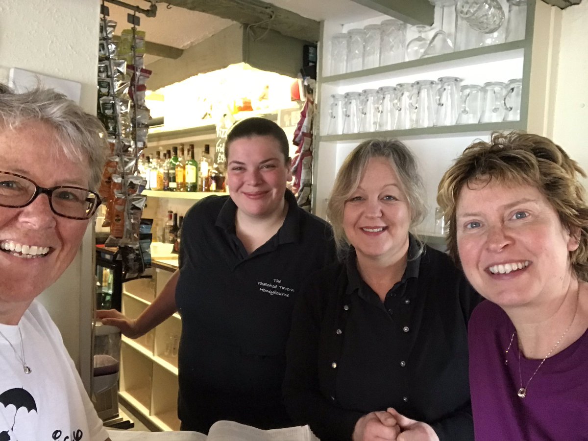 ladiesgocycling's tweet photo. Birthday lunch after a hard morning! Yummy food at The Thatched Tavern #honeybourne Plus #nicepear pudding to celebrate being their 1000th likers on #Facebook #PracticallyPerfect ๐ https://t.co/OSZRvfuAUZ