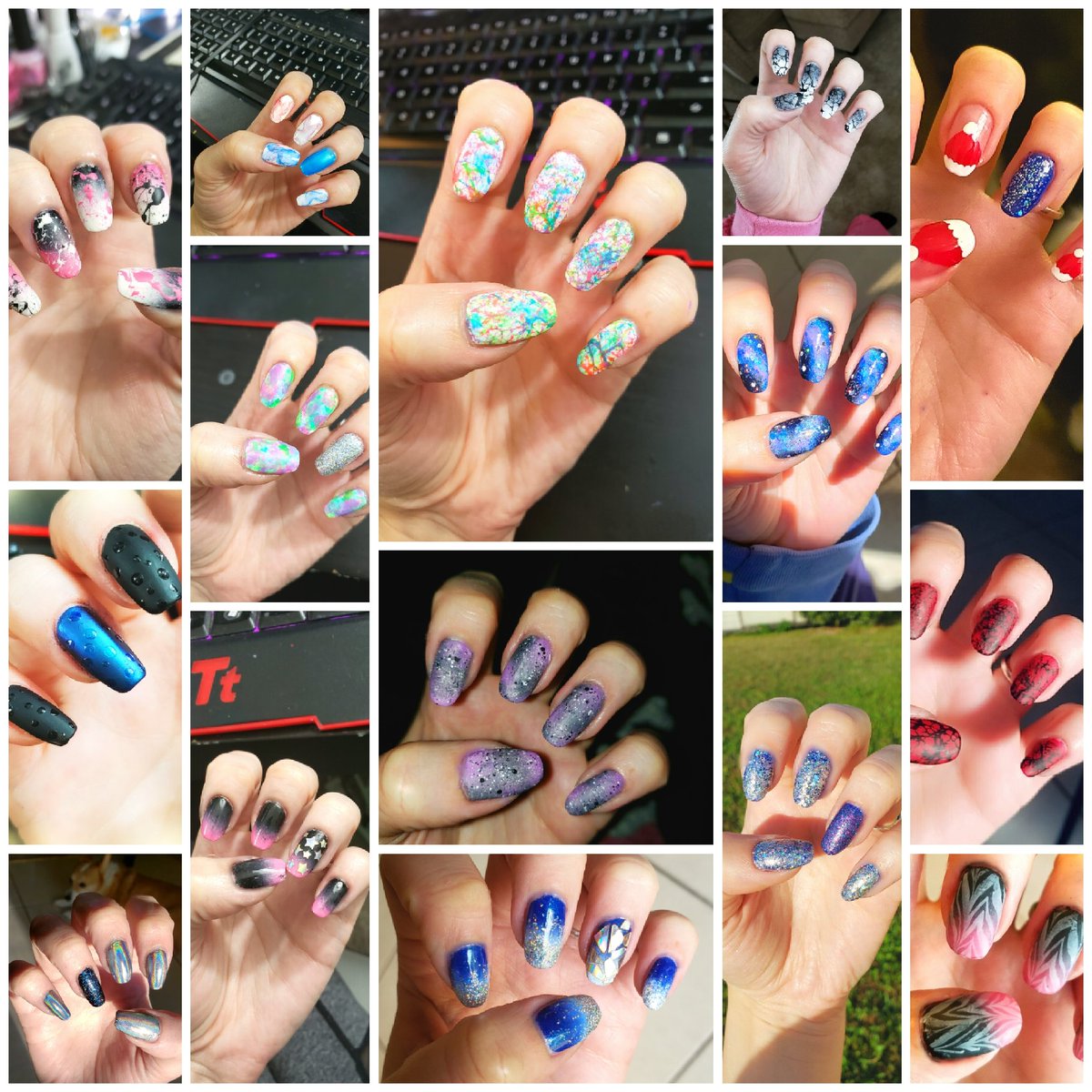 LdyLoneWanderer's tweet photo. Live!
Happy Relaxy Friday! Come on over and enjoy the chill music, and #NailArt ASMR ♡ For the eyes! We also got doggos that want your love. My nails are naked and ready. 
https://t.co/5LMuC8rWVy 
Now on #twitch https://t.co/o7A9CULIvo