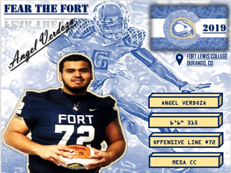 FLCFootball's tweet photo. Welcome Angel Verdoza to The Fort! The Union keeps getting Bigger & Stronger! #FEARtheFort #Dial6 #TalonsUp https://t.co/pHwSsmvALG