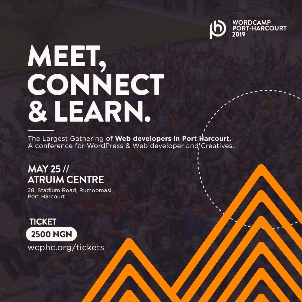 dBlackLagosBoy's tweet photo. This is not Winter, this is WordCamp Port Harcourt City and it's coming real fast 

WordCamp is a conference about everything WordPress.
The conference is taking place at The Atruim Center on the 25th of May.

#WCPHC #WCPHC19 #WPPHC
@ndiecodes https://t.co/ojz2g2th9X