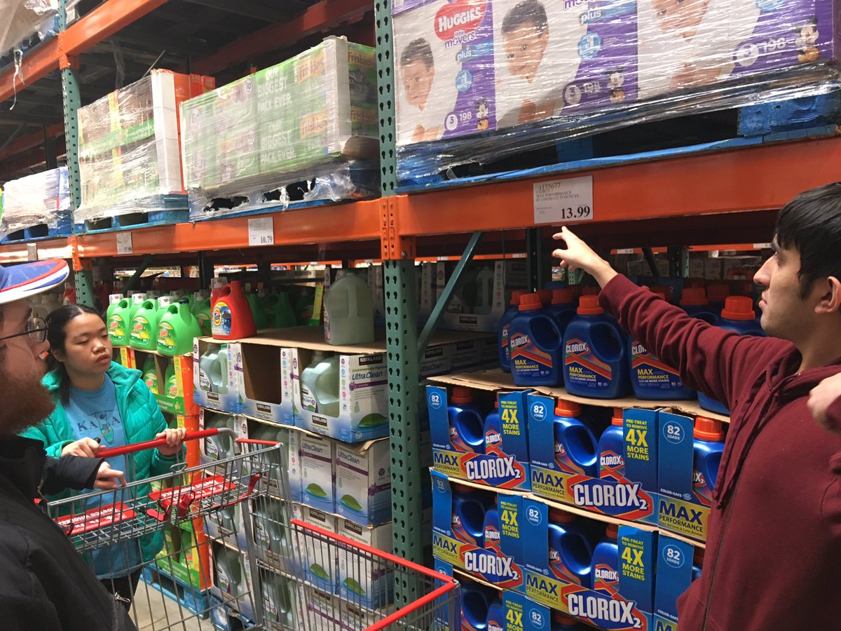 Academics is part of community-based instruction! @D205Transition students compared prices for household items across stores and determined @Costco was the best value for laundry detergent & fabric softener #IncreaseIndependence #LifeReady #CommunityInclusion @YorkD205 @DCDT_CEC