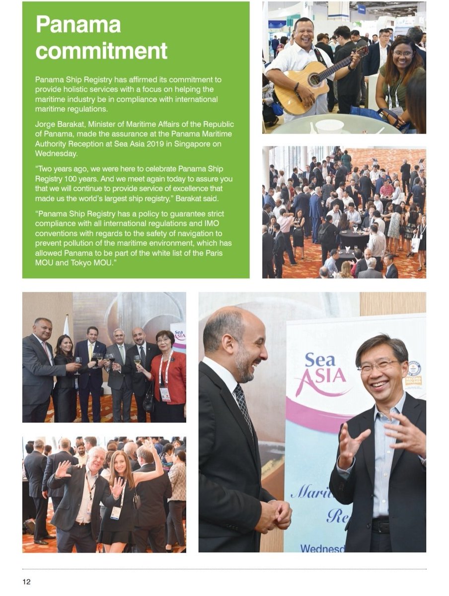 JORGE_BARAKAT's tweet photo. At Sea Asia, Singapore giving thanks to the leaders of the maritime industry for their support to the #Panama Ship Registry, with our commitment of keep supporting them on the implementation of maritime regulations in order to have safely and clean seas. https://t.co/rBb1zrkS5a